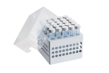 艾本德儲存盒 5 × 5, 可放置 25  個試管，15  mL，2  件，高 127  mm，5  英寸，聚丙烯材料，可耐受最低 -86  °C，可高溫高壓滅菌，帶蓋子并具有數(shù)字字母標(biāo)識