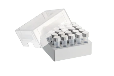 艾本德儲存盒 5 × 5, 可放置 25  個螺旋蓋管，5  mL，2  件，高 76  mm，3  英寸，聚丙烯材料，可耐受最低 -86  °C，可高溫高壓滅菌，帶蓋子并具有數(shù)字字母標(biāo)識