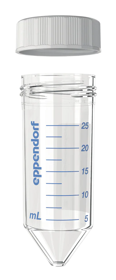艾本德Eppendorf Conical Tubes 25 mL 帶螺旋蓋, 25 mL, 啟動套裝，4  個(gè)單離心管架，6  個(gè)轉(zhuǎn)子適配器，轉(zhuǎn)子孔可容納 50  mL 錐形管, PCR 潔凈級, 無